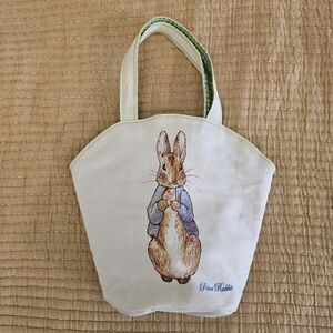 Beatrix Potter Barnes & Noble Peter Rabbit Bunny Tote Bag Gingham Canvas Cottage